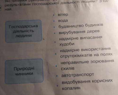 2. Які чинники руйнування грунтів є природними, а які результатами господарської діяльності людини?