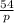 \frac{54}{p}