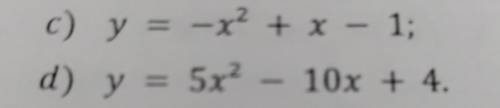 3. Найдите координаты вершины параболы: а) 4х² + 8x – 1; b) у = -3х² – 6х + 2;