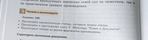 • Прочитайте аналитическую статью, составьте тезисы статьи.• Посчитайте в хрестоматии пьесу У. Шексп