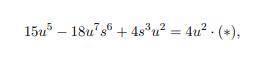 Восстановите равенство, вставив пропущенный многочлен