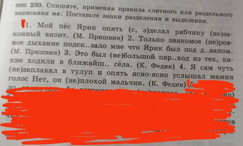 1. Мой пёс Ярик опять (с, з)делал рябчику (не)за- конный визит. (М. Пришвин) 2. Только знакомое (не)