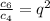 \frac{c_{6} }{c _{4}} = {q}^{2}