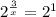 2^{\frac{3}{x} } =2^1