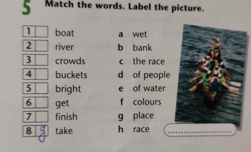 Match the words. Label the picture.