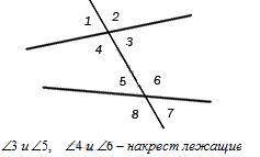 Навхрест лежачі кути,це які кути?