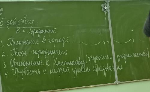 выписать цитаты из текста 5 действия по плану которые характеризуют городничего в 5 действии. (Произ