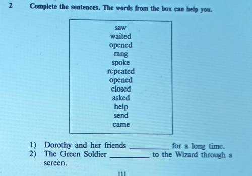 3) Suddenly a bell and a green girl up to Dorothy. 4) Dorothy a throne in the room.5) The mouth