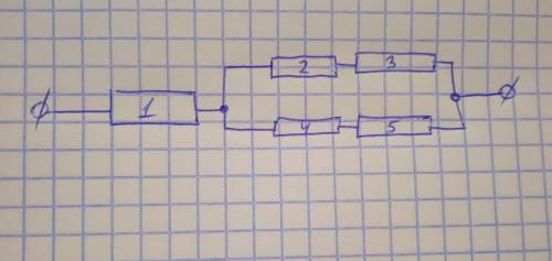 чему равно общее сопротивление участка цепи изображенного на рисунке, если R1= 1 Ом R2= 6 Ом R3= 6 О