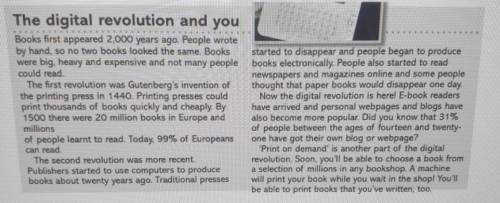 Answer the questions. Write complete sentences. 1 How does the writer describe the books of 2,000 ye