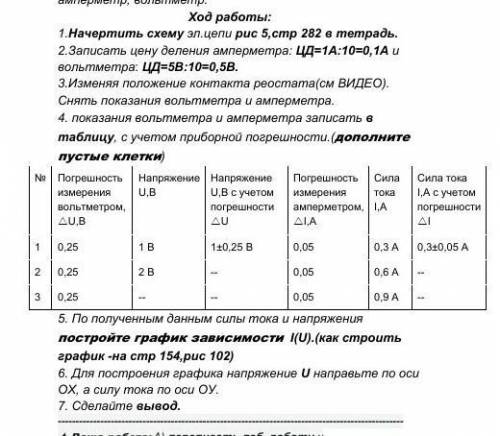 № Погрешность измерения вольтметром, U,B Напряжение U,B Напряжение U,B c учетом погрешности U Погр