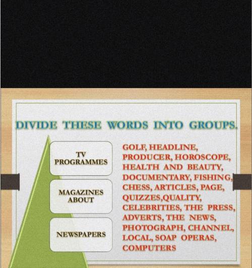 Divide these words into groups