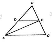 Известно, что AB = AC, AD = DE, DE ║AC. Найдите AEC.