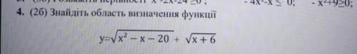 Знайдіть область визначення функції