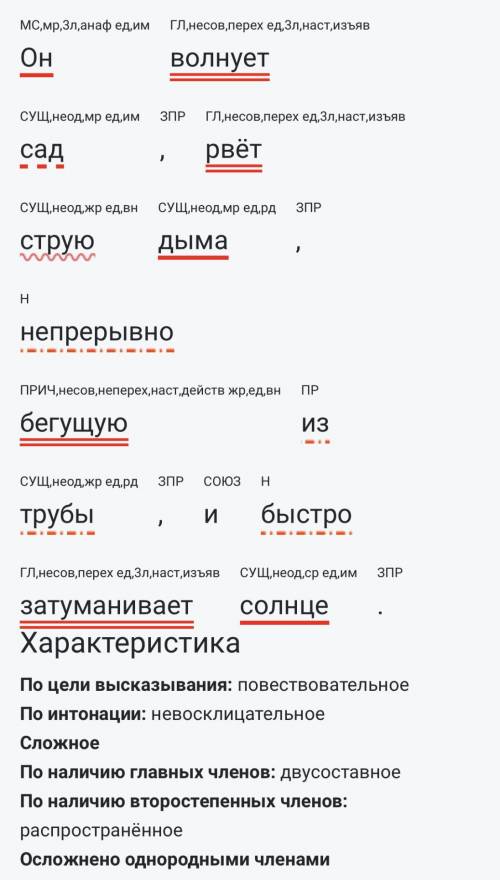 Сохранившаяся листва будет висеть на деревьях до первых заморзков.он волнует сад,рвёт струю дыма,неп