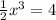 \frac{1}{2}x^3=4