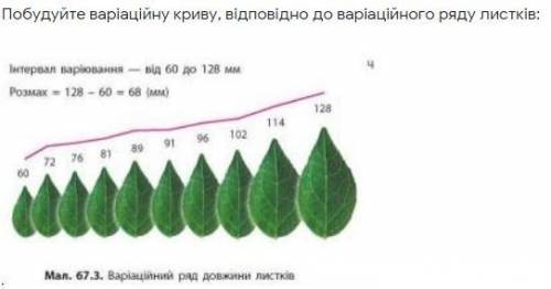 Постройте вариационном кривую, согласно анализу ряда листьев: