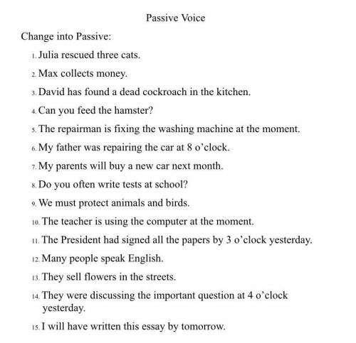 PASSIVE VOICE  АНГЛИЙСКИЙ !!