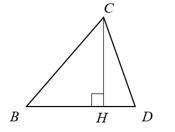 В треугольнике ВСD проведена высота СH. Найдите длину высота CH, если отрезки BC = 25 см, BH = 7 см.