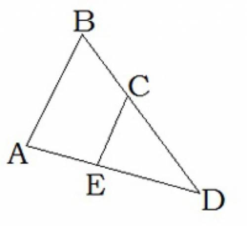 Средняя линия EC Треугольника ABD равна 14,9см Вычисли сторону AB Какому отрезку равен данный отрезо