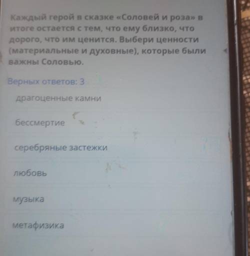 Каждый герой в сказке «Соловей и роза» в итоге остается с тем, что ему близко, что дорого, что им це