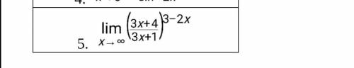 Lim x стремится к бесконечности (3x+4/3x+1)^3-2^x