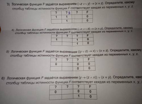 Логическая функция F задаётся выражением... (см.фото)Напишите решение и ответ !