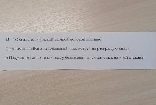 1. подчеркнуть грамматическую основу.2. подчеркнуть определение, подписать чем выражено.3. найти и о