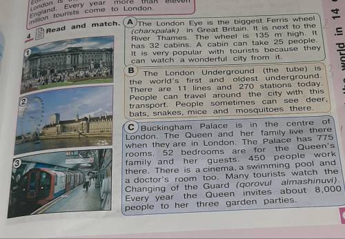 4-mashqdagi matnlarni o‘qib, London haqida xayoliy xarita chizing