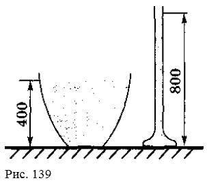 518. Сосуды с водой имеют равные площади дна (рис. 139). В каком из них избыточное давление воды на 