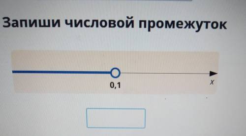 Как записать числовой промежуток?