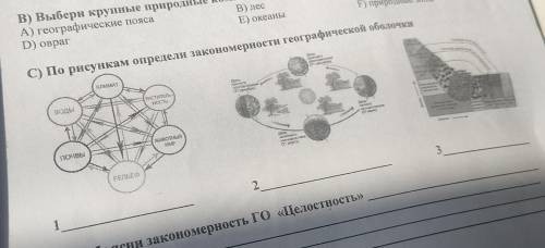 По рисункам определи закономерности географической оболочки