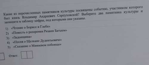 Какие из перечисленных памятников культуры посвящены событию, участником которого был нязь Владимир 