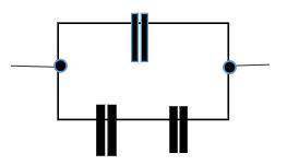 Визначити електроємність батареї конденсаторів, якщо ємності їх однакові і дорівнюють 80пФ (знайти у