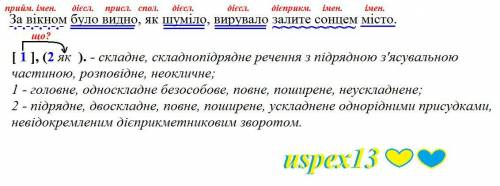 . РОЗСТАВИТИ ТА ПРОКОМЕНТУВАТИ РОЗДІЛОВІ ЗНАКИ. за вікном було видно як шуміло вирувало залите сонце