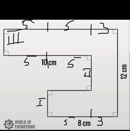 Дуже треба знайти периметер цієї фігури.бажано з розвязком ів