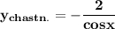 \bf y_{chastn.}=-\dfrac{2}{cosx}