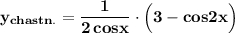 \bf y_{chastn.}=\dfrac{1}{2\, cosx}\cdot \Big(3-cos2x\Big)