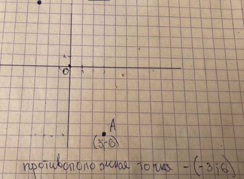 Які координати має точка, симетрична точці А (3;-6) відносно початку координат? , ДАЮ 20Б