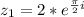 z_{1}=2*e^{\frac{\pi }{2}i } ; z_{2}= \sqrt{2}*e^{\frac{3\pi }{4}i } ; 