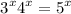 $3^x+4^x=5^x$