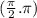 ( \frac{\pi}{2} .\pi)