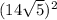 (1 + 4 \sqrt{5 {} } ) {}^{2} 