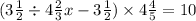 (3 \frac{1}{2} \div 4 \frac{2}{3} + x - 3 \frac{1}{2} ) \times 4 \frac{4}{5} = 10