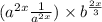 (a^{2x} + \frac{1}{a^{2x} } ) \times b^{ \frac{2x}{3} } 