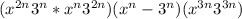 (x^{2n}+3^{n}*x^{n} +3^{2n})(x^{n}-3^{n})(x^{3n} +3^{3n} )