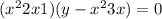 (x { }^{2} + 2x + 1)(y - {x}^{2} + 3x) = 0