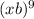 (x + b) {}^{9} 