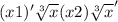 (x+1)'\sqrt[3]{x} +(x+2)\sqrt[3]{x}'