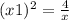 (x+1)^{2} =\frac{4}{x}